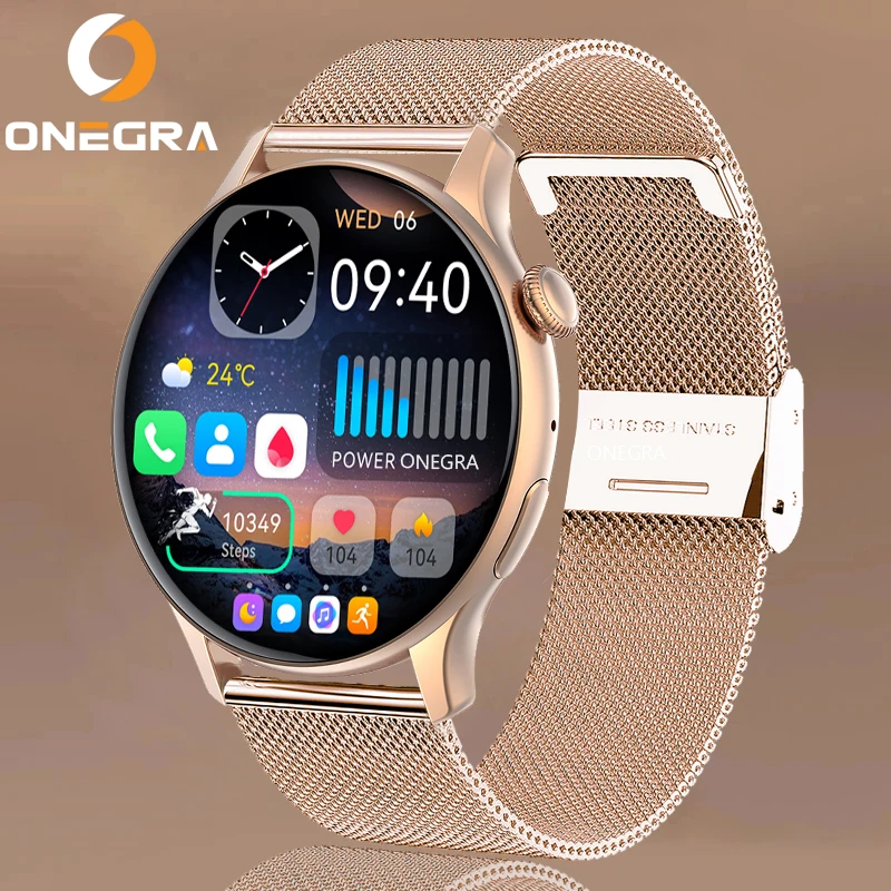 Noi NFC Smart Watch Femei AMOLED 466*466 Ecran HD de Ritm Cardiac Bluetooth Apel IP68 Impermeabil imagini de Fundal Personalizate Pentru Huawei, Xiaomi