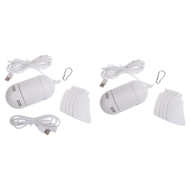 Silent 5-Frunze USB Alimentat Baldachin Plafon Ventilator pentru Camping Pat Dormitor Cort N58E