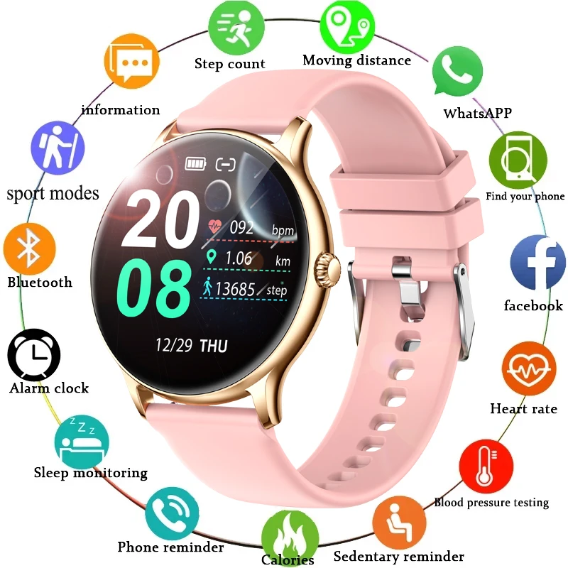 LIGE Ceas Inteligent Pentru Femei Bluetooth Apel de Monitorizare a ritmului Cardiac Sport Tracker de Fitness Ceasuri IP67 rezistent la apa Smartwatch Bărbați