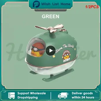 1/2 BUC Mini-Desene animate Elicopter Umidificator de Aer USB Electric Ulei Esențial Difuzor cu Lumină Caldă Noapte pentru Masina Birou