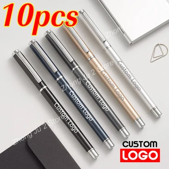 10buc Pix cu Gel Publicitate Metal Stilou Personalizate Logo-ul de Afaceri Semnătura Pen Scoala Rechizite de Birou en-Gros de Litere Gravate Numele
