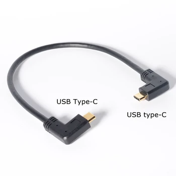 1FT 2FT 3FT 6FT pereche Stânga-Dreapta unghi de 90 de grade de Tip C USB 3.1 Male la USB tip-C de sex Masculin de date de încărcare Extensia Extender Cablu