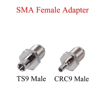 1buc RF Coaxial Conector SMA Female să TS9 CRC9 de sex Masculin Adaptor Folosi Pentru Modem Router Antena Repetor Amplificator de Semnal
