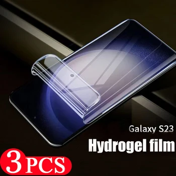 3Pcs Hidrogel film Pentru Samsung Galaxy S22 S23 S20 S21 plus Ultra protectorul de ecran telefon S10 lite S10E Nu folie protectoare din Sticla