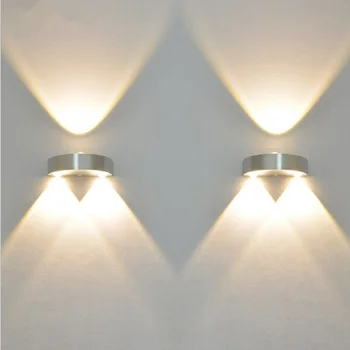3W LED-uri Moderne pline de culoare de Perete Lampă de Iluminat din Aluminiu AC86-265 Interior Dormitor, Camera de zi Scări Până Jos în Cameră Decor de perete de Lumină