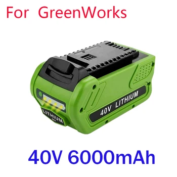 40V 6.0 Ah Înlocuire Baterie de Litiu pentru 6000mAh GreenWorks 29472 29462 Baterie G-MAX Instrument de Putere 29252 20202 22262 25312 L50