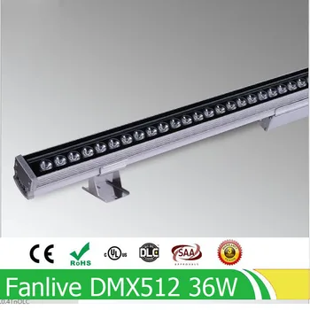 5pcs/lot 36W DMX512 Control Extern 36W RGB LED-uri de Iluminat de Perete de Spălare rezistent la apa IP65 LED Proiector Etapa Lumina Cu Telecomanda