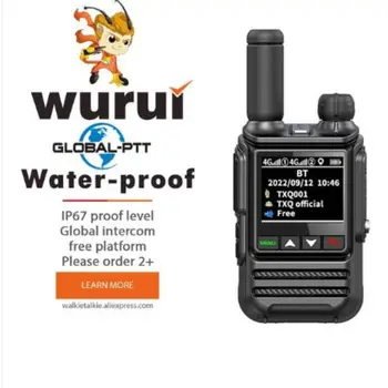 968 global-asv walkie talkie IP67 rezistent la apa cu rază lungă de radio comunicador portabil profesional de 100 km de radio de poliție mini 4G