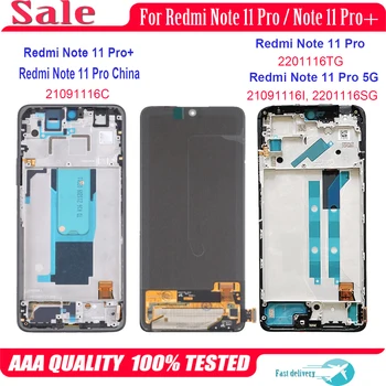 AMOLED Pentru Xiaomi Redmi Nota 11 Pro Plus 5G 21091116C 2201116TG 21091116I 21091116UC Display LCD Touch Screen Digitizer Asamblare