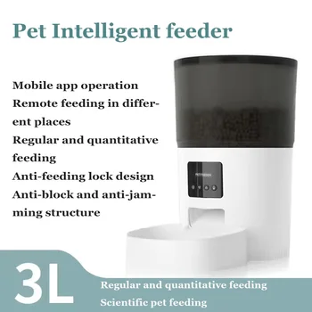 Automat Pet Feeder Buton Inteligent APP Versiunea Auto Inteligent de Control Pet Feeder Cat Castron de Alimentare de Distribuție Și Cantitative Feede