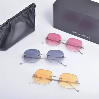 BLÂND de lux a femeilor de bărbați, ochelari fără ramă MONSTRU Acetat de Polarizare lentile UV400 ochelari de Soare pentru femei cu cutie de original