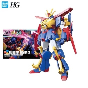 Bandai Reale Gundam Model Garaj Kit HGBM Serie 1/144 Gundam Tryon 3 Anime Acțiune Figura Jucarii pentru copii Jucarie de Colectie