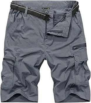 Bărbați în aer liber Uscare Rapidă Multi-Buzunar de pantaloni Scurți pentru Bărbați de Alpinism Lejere, Casual, Impermeabil si Respirabil Muncă pantaloni Scurți