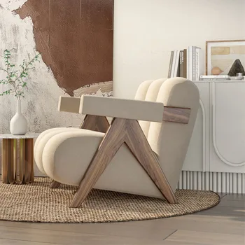 Confortabil Meditație Scaune Moderne Lounge Dormitor Leneș Brațul Nordic Canapea Din Lemn Pliabil Scaune Moderne Șezlong FurnitureLJYXP