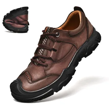 De Brand Nou Piele naturala Pantofi Barbati Handmade în aer liber Pantof Om Adidasi Casual Barbati Pantofi Platforma pentru Bărbați Pantof Confortabil