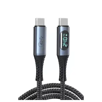 Ecran LED Display USB4/USB3.2 40Gbps de Date de Mare viteză prin Cablu PD 240W Încărcare Rapidă USB de Tip C Date de Cablu Digital Pentru Macbook P S7Z7