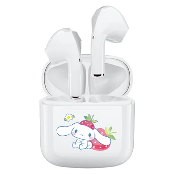 Hello Kitty Sport rezistent la apa Cască fără Fir Bluetooth-compatibil cu Cască de Încărcare Caz de Reducere a Zgomotului