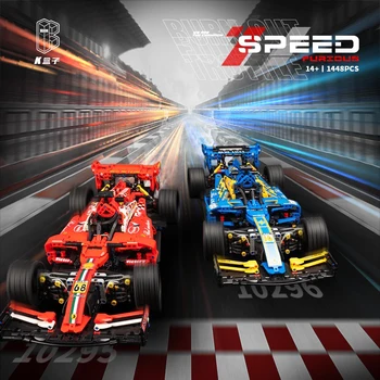 High-tech Viteza de Curse Formula F1 Masina MOC Blocuri Celebra masina de curse Asambla Cărămizi Vehicul Jucarii si Cadouri Pentru Băieți Adulți 2023