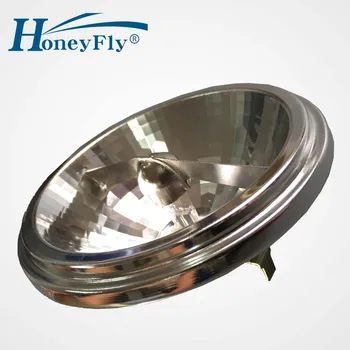 HoneyFly 2 buc New Sosire Înaltă Calitate AR111 G53 12V 50W cu Halogen de 75W Bec Lampa Aluminiu Alb Cald