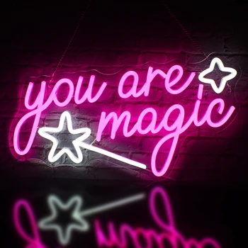 Ineonlife Magic Neon Led-Uri De Design Dormitor Lumina De Neon Personalizate Semn Arte Casa Moderna De Decorare Perete Fata De Camera De Iluminat Cadou De Nunta