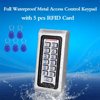 KOOJN Coajă de Metal Sistem de Control Acces cu Cititor de cartele ID Card Inducție Parola Impermeabil All-in-one Mașină