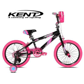 Kent Biciclete 18 inch Fata Paiete Biciclete, Negru și Roz