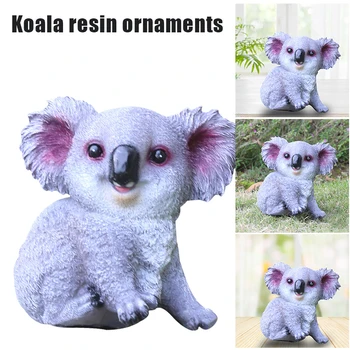 Koala Drăguț Statuie Creative Rășină Grădină Inteligent Decor Amuzant Animal Ornamente Accesorii Pentru Casa Декор Для Дома