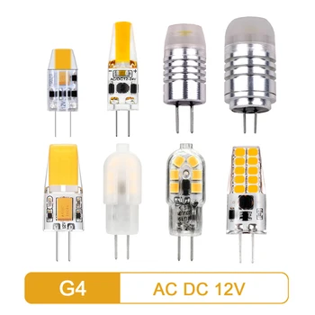 LED MINI G4 AC/DC 12V Low power 1.2 W 1.4 W 2W 3W randament ridicat de lumină strobe gratuit pentru candelabru de cristal bucătărie studiu de toaletă