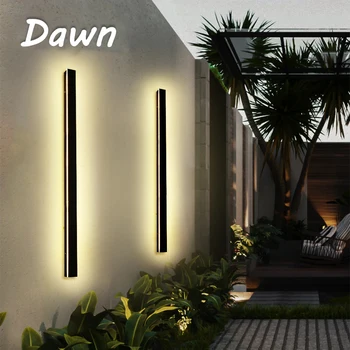 LED-uri impermeabil Lung Perete de Lumină Moderne Ip65 Iluminat Exterior Garden Villa Balcon Linie de Lumină mașină de Spălat de Perete de Lumină 85-265V Lampă de Perete