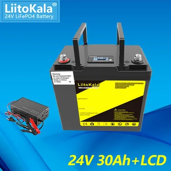 LiitoKala 24V 30Ah lifepo4 baterie Baterii Pentru 8S 29.2 V RV Rulote Golf Off-Road, Off-grid Vântul Solar