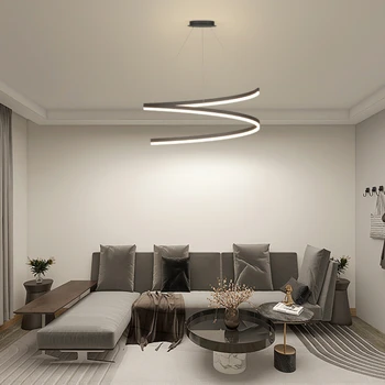 Minimalist inel camera de zi faruri atmosfera moderna sala principală lumini 2022 Noi Scandinave lumina restaurant de lux lumini