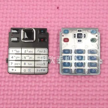 Noi Ymitn carcasa Pentru Nokia 6300 Black&Silver Noi Carcase Capac Funcția Principală Tastaturi Tastaturi Butoane Acoperi Caz