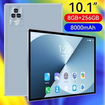 Noul Android 13 5G Tab WiFi Tableta PC de 10.1 Inch 8G+256GB MTK 6797 Tableta SD Card Dual SIM Pad Telefon GPS Tab pentru Cadouri
