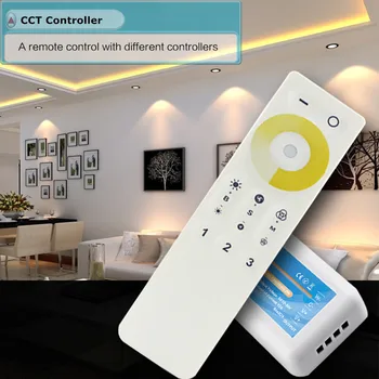 Panou tactil CCT CONDUS Grupul Controller Dimmer DC 12V 24V Wireless 2.4 G RF de la Distanță Controler pentru Temperatura de Culoare LED Strip Lumini