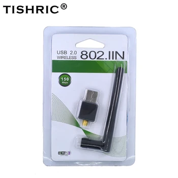 TISHRIC 150Mbps Wireless MINI USB WiFi Adaptor 802.11 n/g/b, Antena wi-fi Dongle Rețea LAN Card Pentru windows xp/7 Vista Linux
