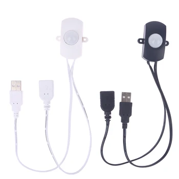 USB Senzor de Mișcare PIR Comutator 5A 5-24V Corpul Infraroșu Senzor Inteligent Detector Comutator pentru Lumina Benzi a CONDUS Automat Interfata