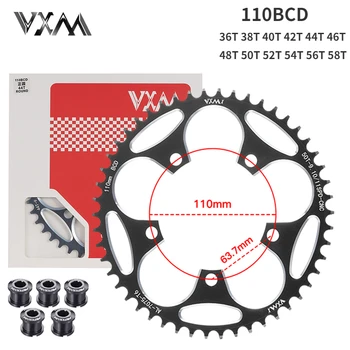VXM 110BCD Foaia cu 5 Șuruburi Disc Bicicleta Drum Îngust Larg Angrenaj, pentru Shimano R7000 R8000 R9100 R9000 4700 5800 6800