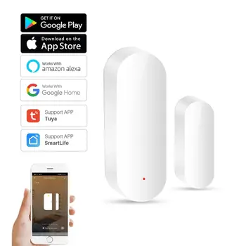 WiFi inteligent Senzor de Usa TY001 Tuya Deschide Aproape Detector Smartlife Aplicație de Control de Notificare Compatibil cu Alexa de Start Google