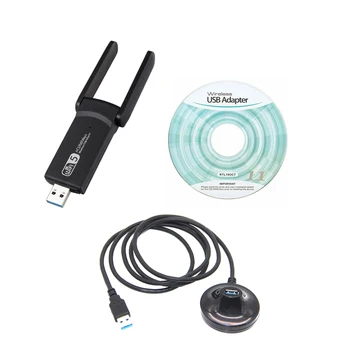 Wifi Dongle Dual Band de Mare Viteză Antene de 5dBi Receptor Accesorii Desktop 1200Mbps Rază Lungă USB Adaptor de Rețea de Domiciliu USB3.0
