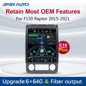 YULU Stereo pentru Ford F150 Raptor 2015-2021 Android Radio Auto Multimedia Player cu Carplay Wifi 4G TPMS GPS Navagation