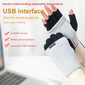 Încălzit Mănuși pentru Bărbați de Iarnă de Schi, Mănuși Termice, Mănuși Om Femeilor Încălzire Electrică Manusi Snowboard Accesorii USB de Încărcare